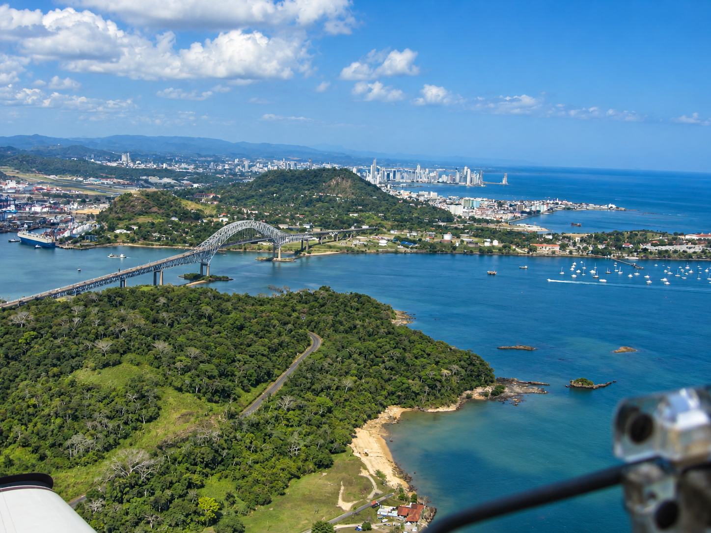 Panama City and the Bridge of the Americas